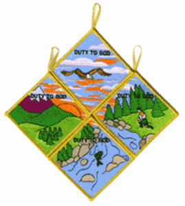 Picture of BSA Duty To God Gold Set NEW FAMILY MENTOR PATCH